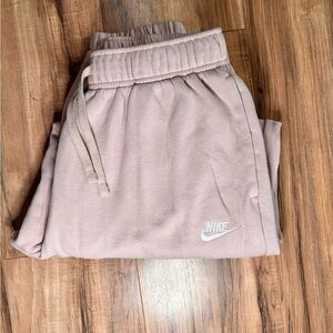 Nike Club Sportswear Fleece Dusty Light Pink Joggers Sweatpants small